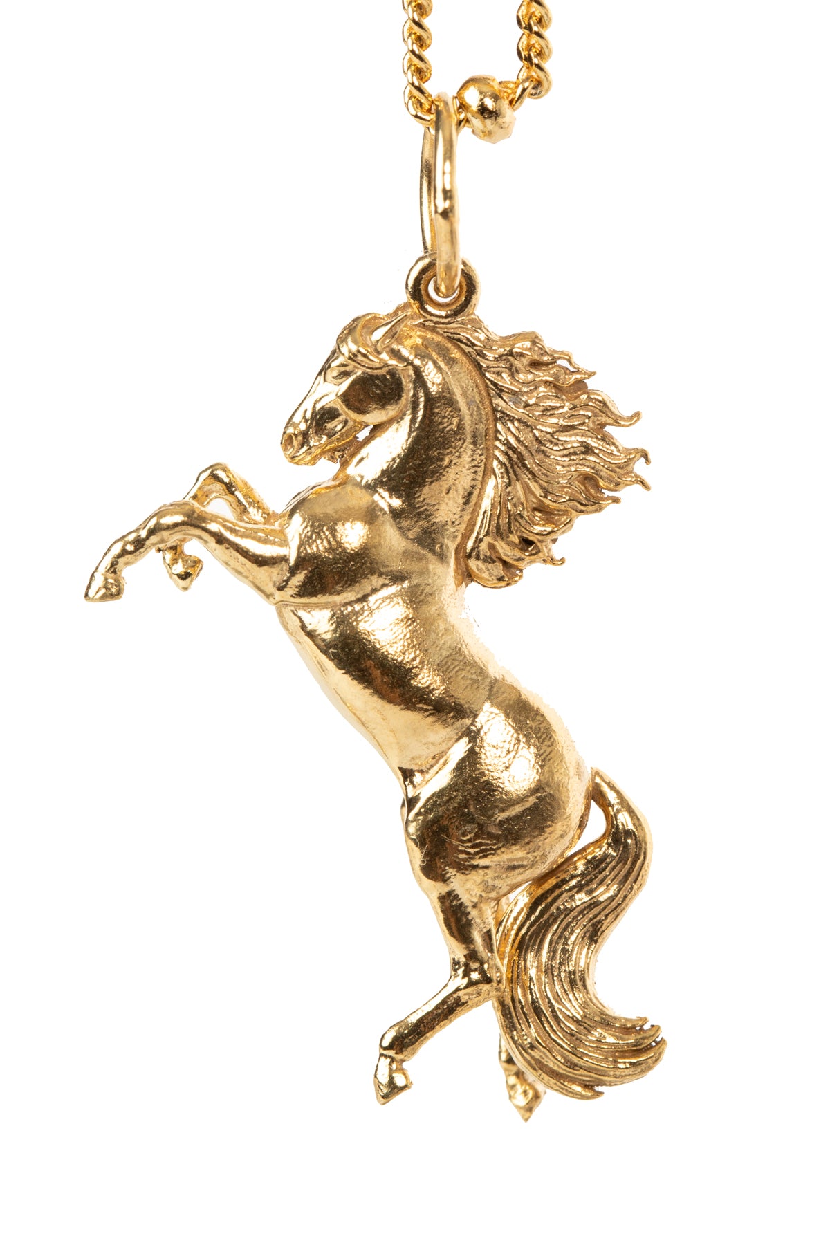 GOLD WILD HORSE PENDANT