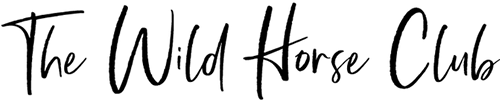 Banner web text: The Wild Horse Club PNG