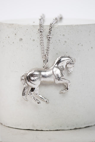 Silver Perfect Horse Pendant