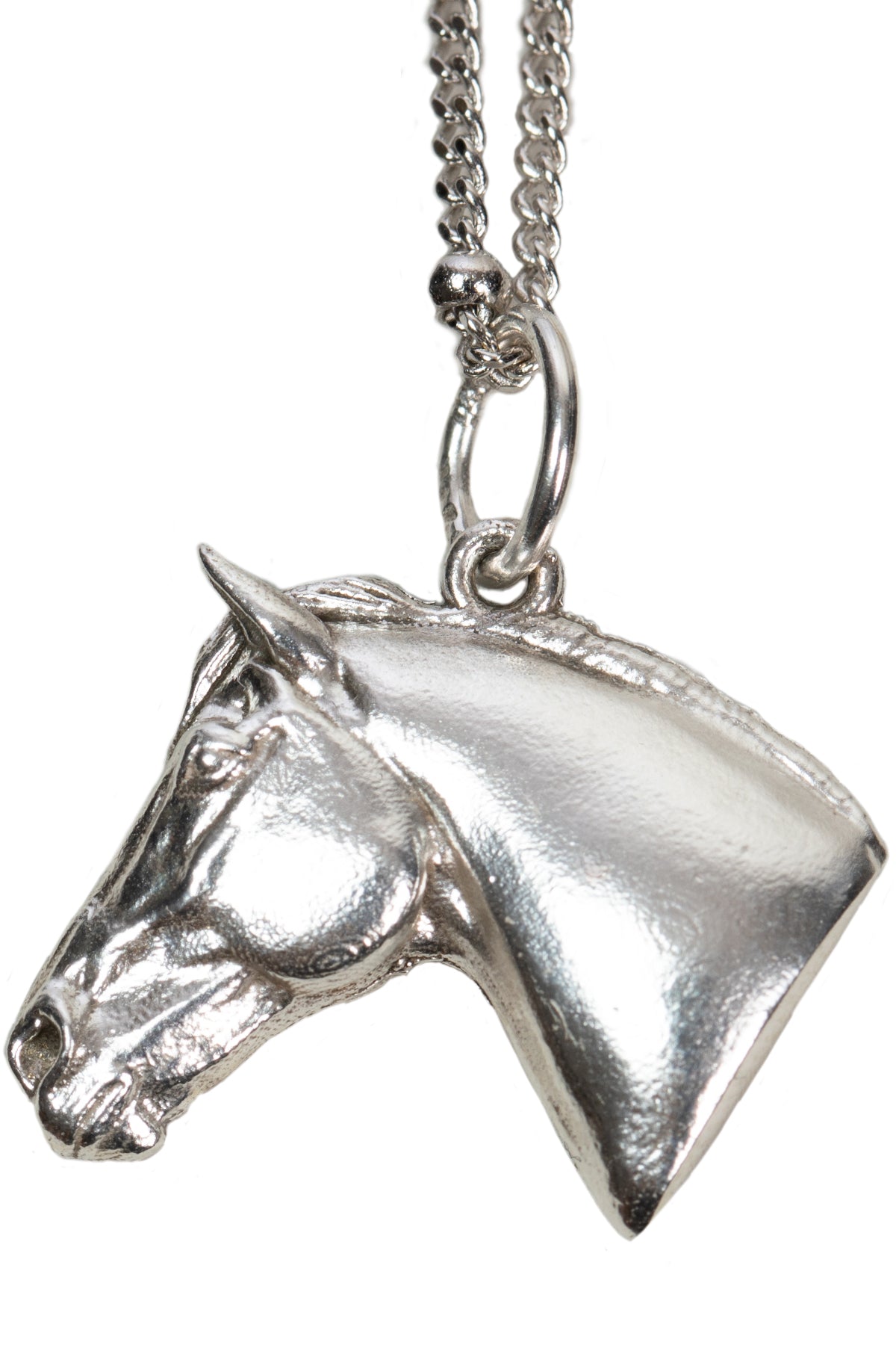 SILVER HORSE HEAD PENDANT