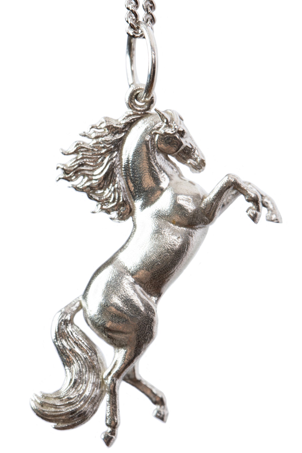 SILVER WILD HORSE PENDANT