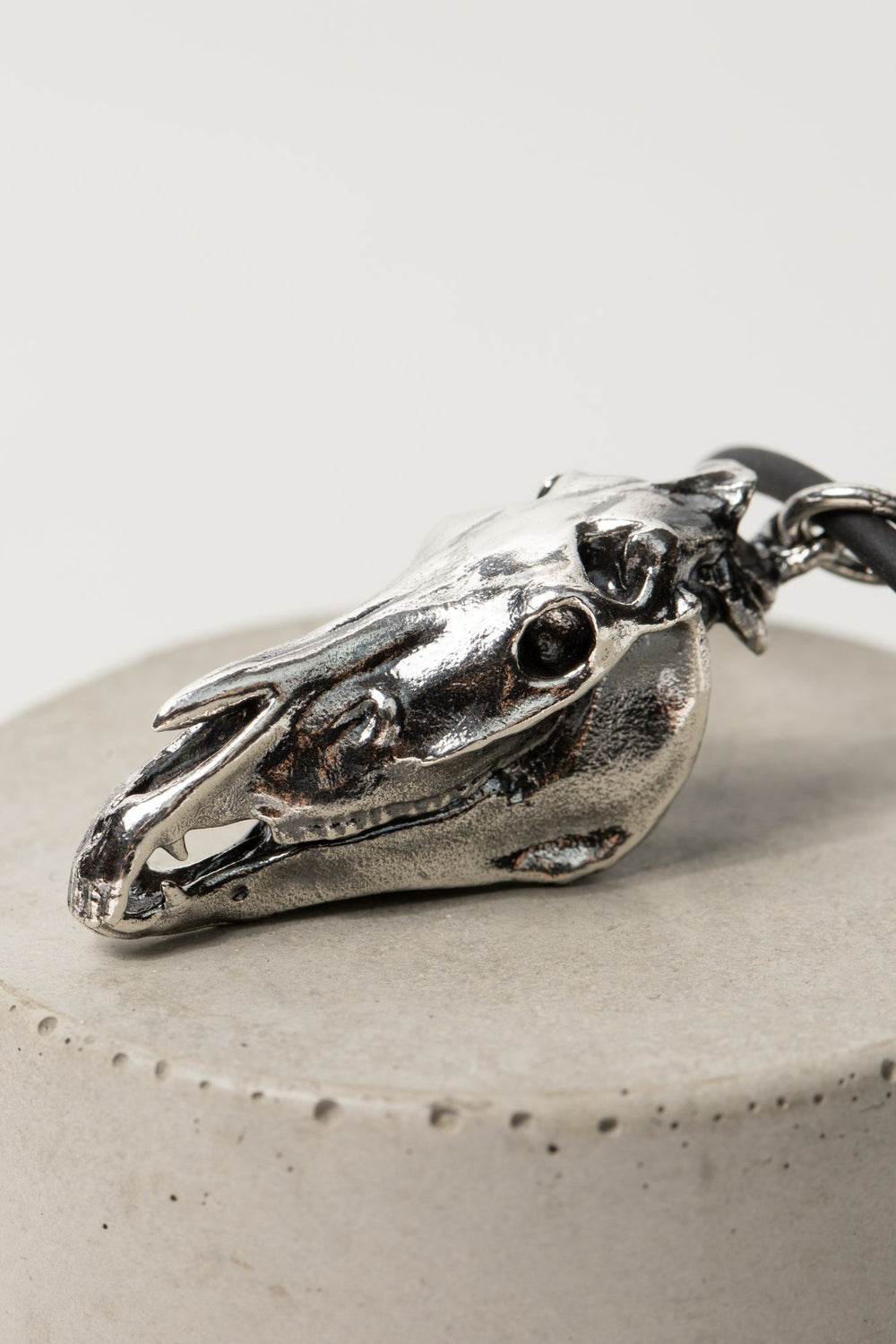 The Horse Skull Pendant on Rope - The Wild Horse Club